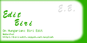 edit biri business card